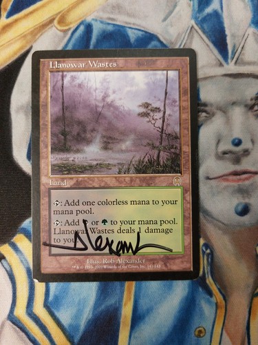 Llanowar rifiuti firmato mtg - rifiuti,