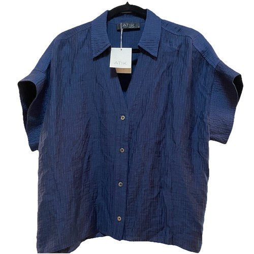 Camicia atik blu - navy, boxy