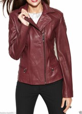 Giacca donna bordeaux vera