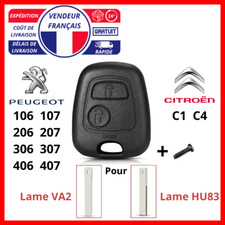 Coque Clé Compatible Peugeot