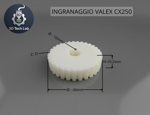 Ingranaggio tornio valex - ingranaggio, cx250