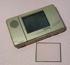 TV LCD portatile vintage Citizen tascabile compatto nero bianco 06ta