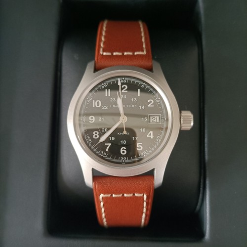 Hamilton khaki field - hamilton, quartz