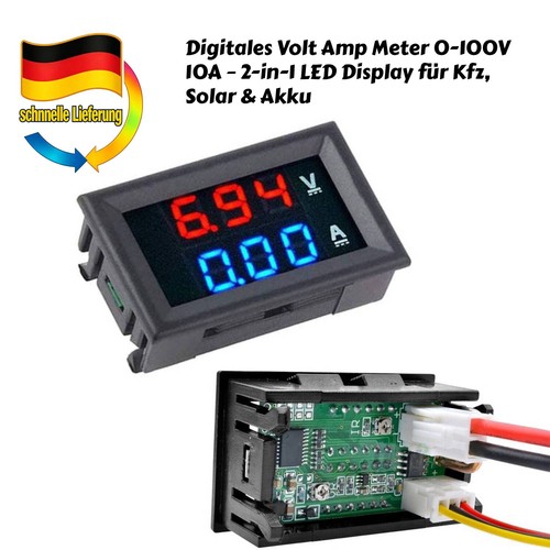 Dc0 100v 10a voltmetro - dc0-100v,