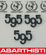 Abarth loghi 595 metallo - loghi,