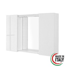 Specchiera da bagno bianco