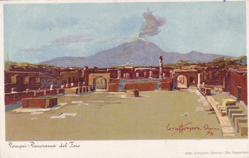 Cartolina napoli pompei - ,pompei,