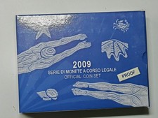 Serie Divisionale 2009 Proof Italia Fondo Specchio Nuoto Repubblica 5 Euro