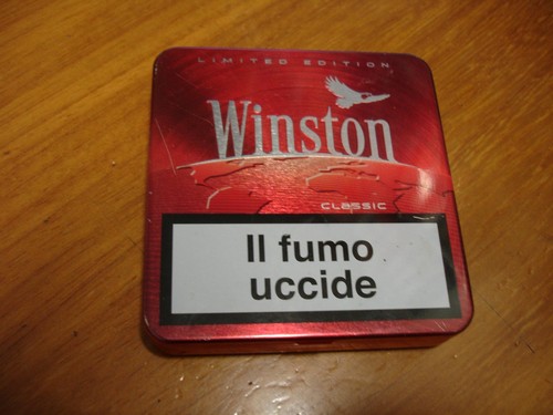 Box sigarette metallico vuoto - metallico,