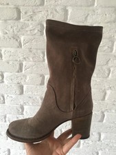 Stivali scamosciati grigi