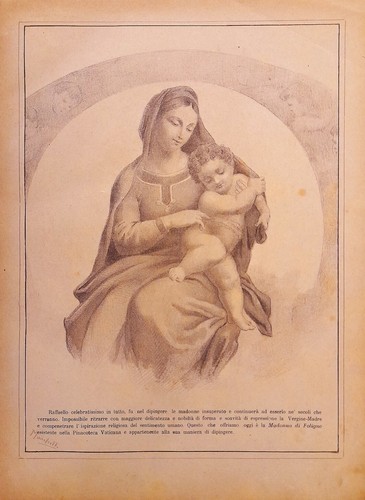 Stampa antica madonna - stampa,