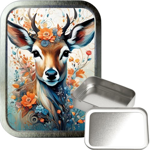 Floral stag silver 2oz - stag,