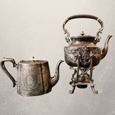 Lotto 2 teiere inglesi antiche