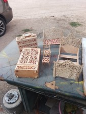 MINIATURE DI MOBILI  IN LEGNO traforato da restaurare