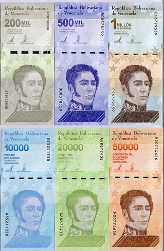Venezuela set unc 10k 20k - set,