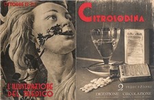 ILLUSTRAZIONE MEDICO NUMERO 1 OTTOBRE 1933 DUDOVICH CITROSODINA PUBBLICITA
