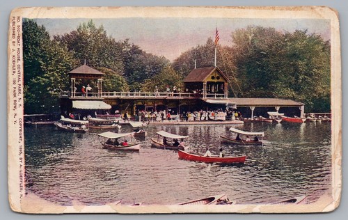 Boat house central park - boat,