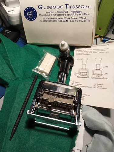 Timbro metallo numeratore - timbro,
