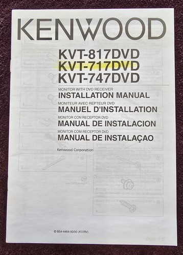 Kenwood kvt 817dvd - kenwood, kvt-817dvd