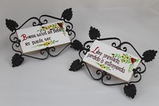 2 PIASTRELLE con proverbio