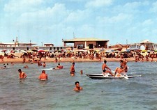 MARINA DI GINOSA TARANTO IL LIDO E LA PAGODA VIAG.1968