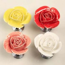 Colored Rose Handles Ceramic