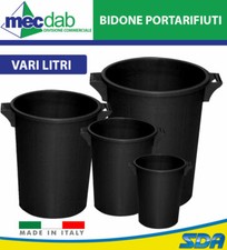 Bidone portarifiuti nero - bidone,
