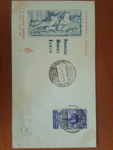 Fdc venetia club - fdc, 1949