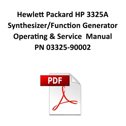 3325a synthesizer function - hp, synthesizer/function