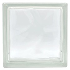 MATTONE IN VETROCAMERA ONDULATO cm 19 x 19 x 8 - rosso (6 pz)