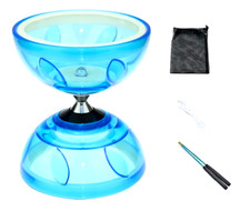 Diabolo Luminoso Professionale - Giocoleria LED con 3 Cuscinetti - Set Completo