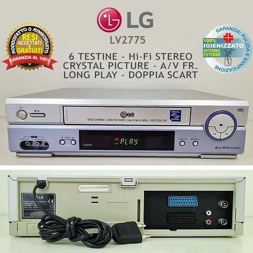 Videoregistratore vhs - videoregistratore, lg