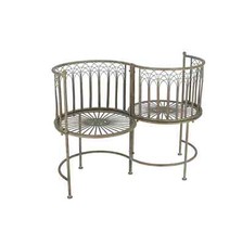 Panchina a due posti in ferro