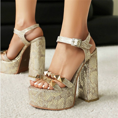 Sandali donna plateau tacco