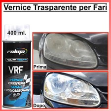 Vernice Spray Trasparente Lucido per Fari Auto Rinnova Rigenera Fanali Opachi nm