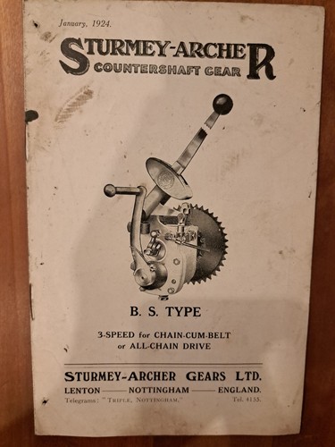Sturmey archer 1924 - b., s