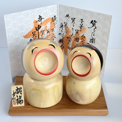 Coppia bambole kokeshi - bambole,