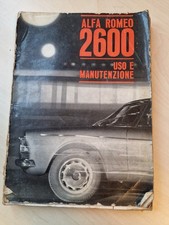 Alfa Romeo 2600 Uso e