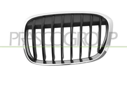 Griglia radiatore nera cromata - nera,