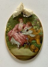 Miniatura in Porcellana Limoges smaltata - Vintage