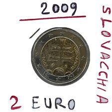 2 Euro 2009 - RARE - Unc -Oz - Euro  - Slovacchia -No Gold - Moneta  5.4.8