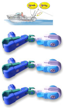 kit 3 pinzette sgancio rapido