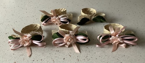 Vintage woven floral napkin - woven,