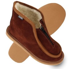 Pantofole pelle uomo donna