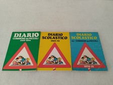 DIARIO SCOLASTICO CORRIERE DEI PICCOLI 1968-1969 + 1969-70 + 1970-71