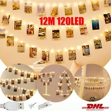 12M 120LED Foto Clip Catena