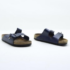 BIRKENSTOCK ARIZONA Usate Numero EU 38 (Cod.CS2251) in Pelle Blu Donna