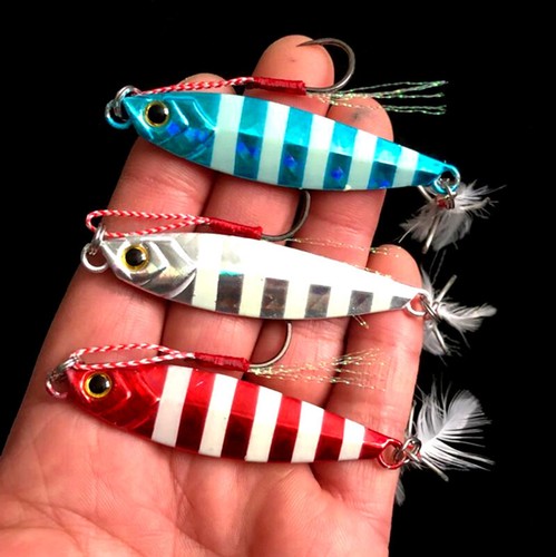 3pcs metal jig jigging - metal,