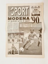 CARLINO SPORT 24 FEBBRAIO 1990 + POSTER LORENZO BERNARDI MODENA VOLLEY CALCIO