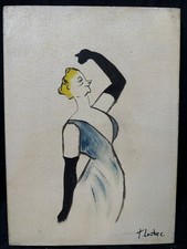 TOULUSE-LAUTREC quadro olio su